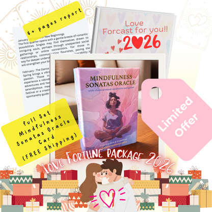 💖 2026 Love Sneak Peek | Personalized 6-Month Forecast ＋ A full Set Mindfulness Sonatas Oracle Card |  Worldwide Free Ship