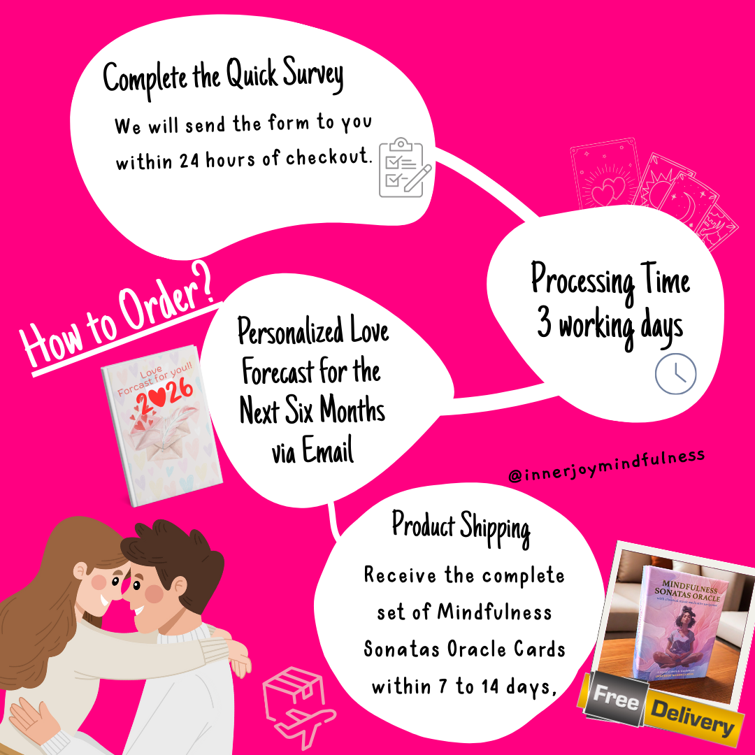 💖 2026 Love Sneak Peek | Personalized 6-Month Forecast ＋ A full Set Mindfulness Sonatas Oracle Card |  Worldwide Free Ship