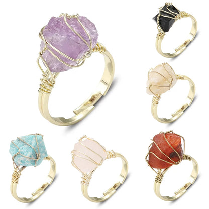 Crystal Essence Healing Rings