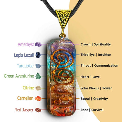 Chakra Healing Crystal Necklace