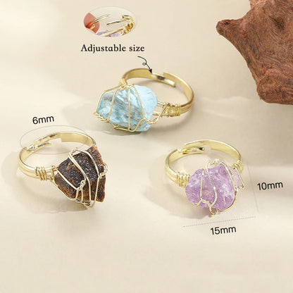 Crystal Essence Healing Rings