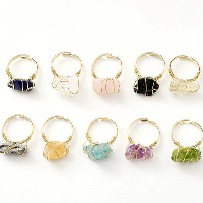 Crystal Essence Healing Rings